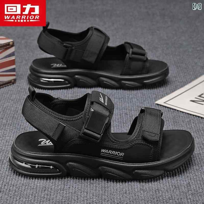 スポーツサンダル メンズ ウォリアー サンダル 2025夏 メンズ スポーツ レジャー エア クッション ソフト ボトム 滑り止め オープントゥ アウトドア ビーチ