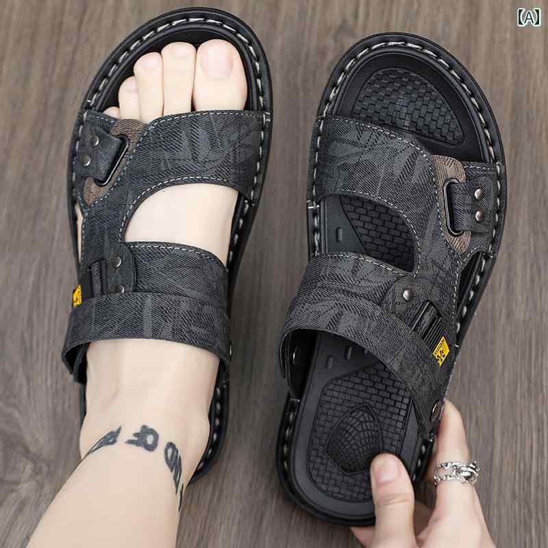 スポーツサンダル メンズ ベトナム サンダル メンズ 2025夏 アウトドア 運転 兼用 滑り止め 防臭 耐摩耗 スポーツ ビーチ スリッパ