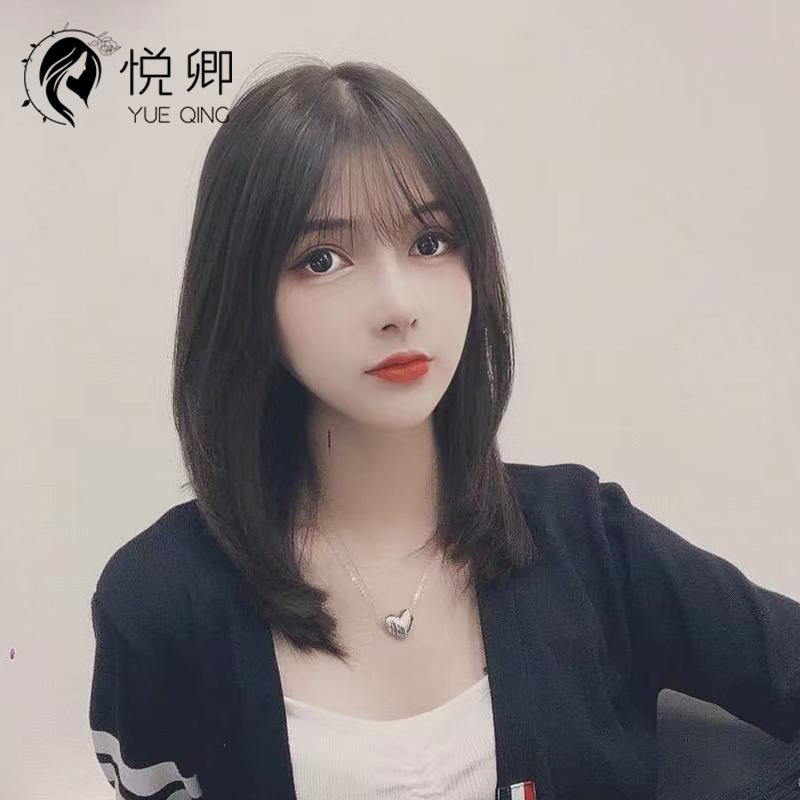 女性用 かつら 女性用 ウィッグ の 毛の フル ナチュラル ミディアム ヘア フルウィッグ 人 毛 2024年 セット