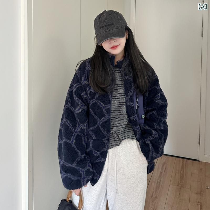 アウター パーカー アウトドア 2024 冬 両面 フリース ショート ジャケット レディース 韓国 版 ゆったり カジュアル アウトドア 防 風 綿 厚手