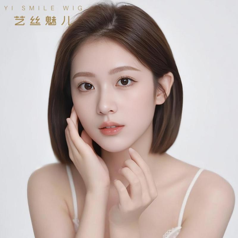 女性用 かつら ウィッグ フル ヘッド セット 女性 ショート ヘア 夏 ナチュラル リアル ヒューマン ボブ サイド パート ハゲ 頭