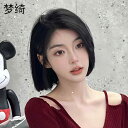 女性用 かつら 女性用 ウィッグ ショート ヘア リアル フル ヒューマン サイド パート ワン カット 夏用 ナチュラル ファッション レース ヘッド ピース