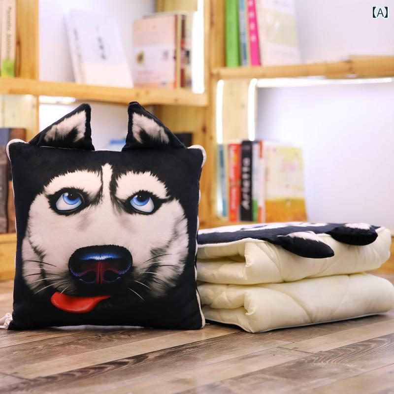 枕 クッション 枕 キルト 二 重 目的 折りたたみ ブランケット コーラル フリース 車用 クッション オ..