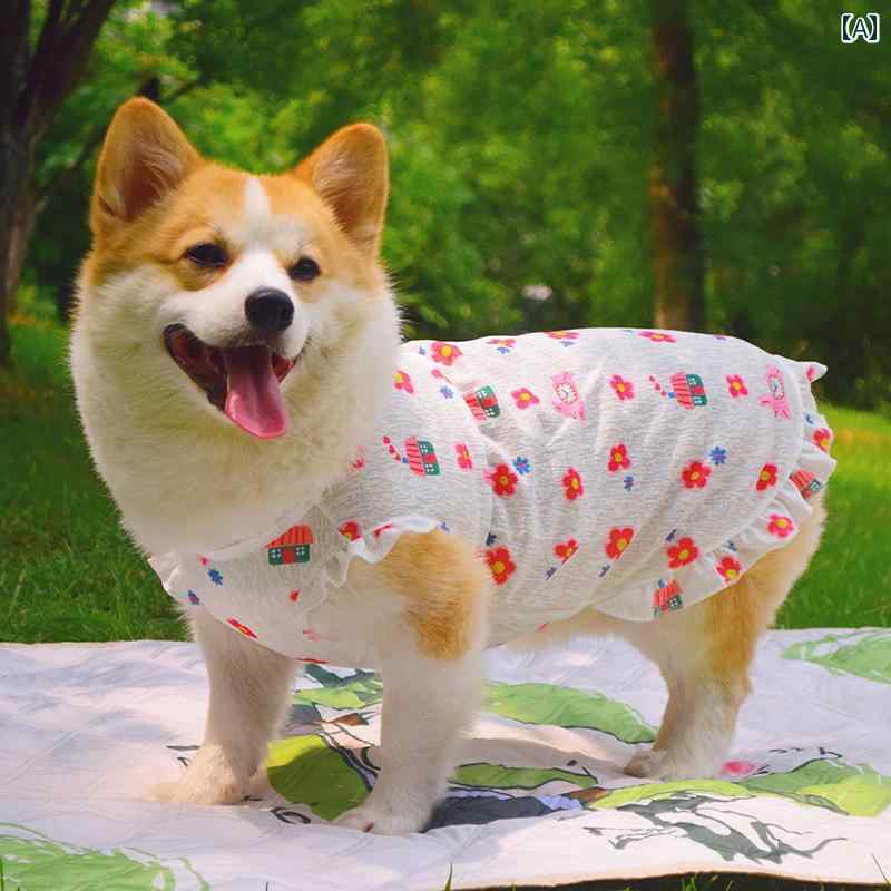わんちゃん ペット服 かわいい ネット セレブ コーギー 柴 犬 犬 かっこいい 服 ペット 小さい スカー..