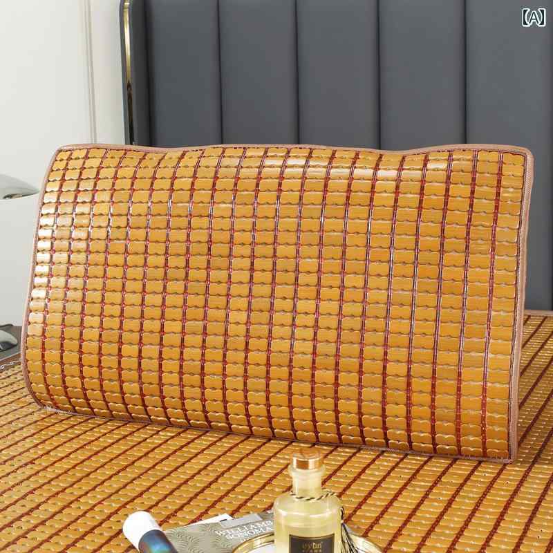 枕 クッション Zhulang 麻雀 クールマット 枕 カバー 夏用 竹 パッド タオル シングル マット クール