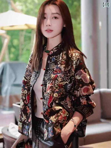 メンズ レディース 刺繍 新しい 中国 風の 民族 風 ボタン 付き 唐 装 刺繍 ジャケット 女性用 2025 早春新 スタイル ハイ エンド ユニークな超 美しい トップス メンズ レディース 刺繍 新しい 中国 風の 民族 風 ボタン 付き 唐 装 刺繍 ジャケット 女性用 2025 早春新 スタイル ハイ エンド ユニークな超 美しい トップス