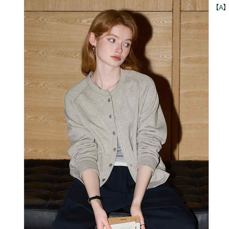 ニット　レディース　カーディガン Kuhnmawi 気質 韓国 カーディガン ジャケット レディース 2025 早春新 レトロ スプライシング カジュアル ショート トップス