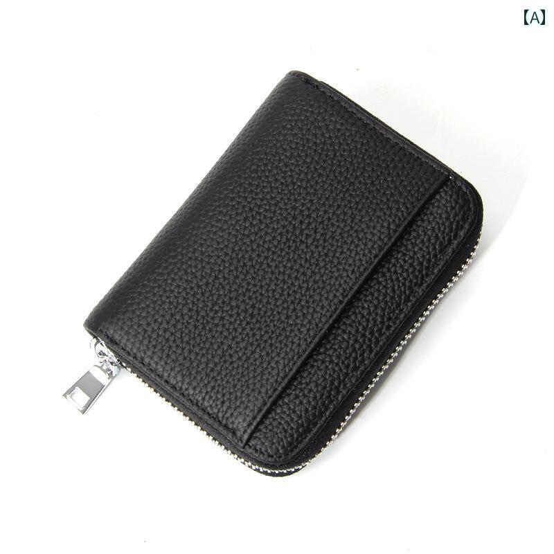 マネー　クリップ　財布 和風 トップレイヤー 牛革 シンプル ウォレット ショート 革 RFID パーティシ..