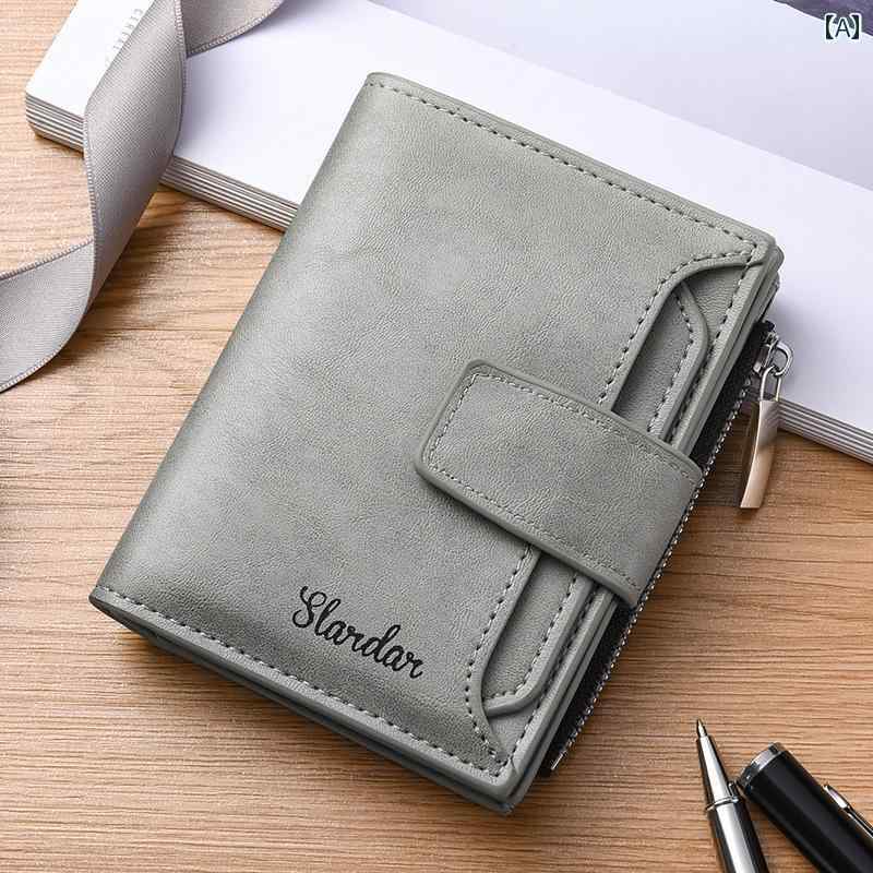 マネー　クリップ　財布 メンズ ウォレット ショート 韓国 縦型 多機能 個性 学生 マルチ カード 三つ 折り