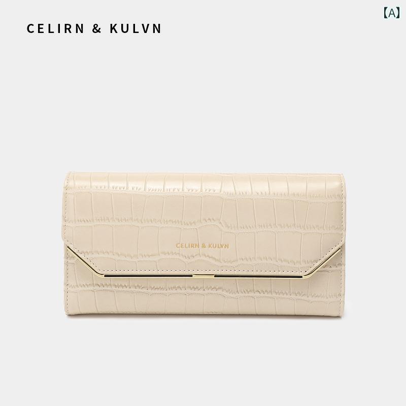 マネー　クリップ　財布 小さい C＆ K ウォレット レディースバッグ 2025 革 ロング 折りたたみ 財布 エレガント スタイル カードホルダー ツー イン ワン