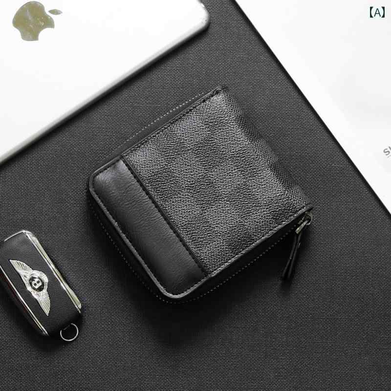 マネー　クリップ　財布 2025年 韓国 財布 メンズショート 横長 レトロ 多機能 マルチ カードスロット 小型 ポケット