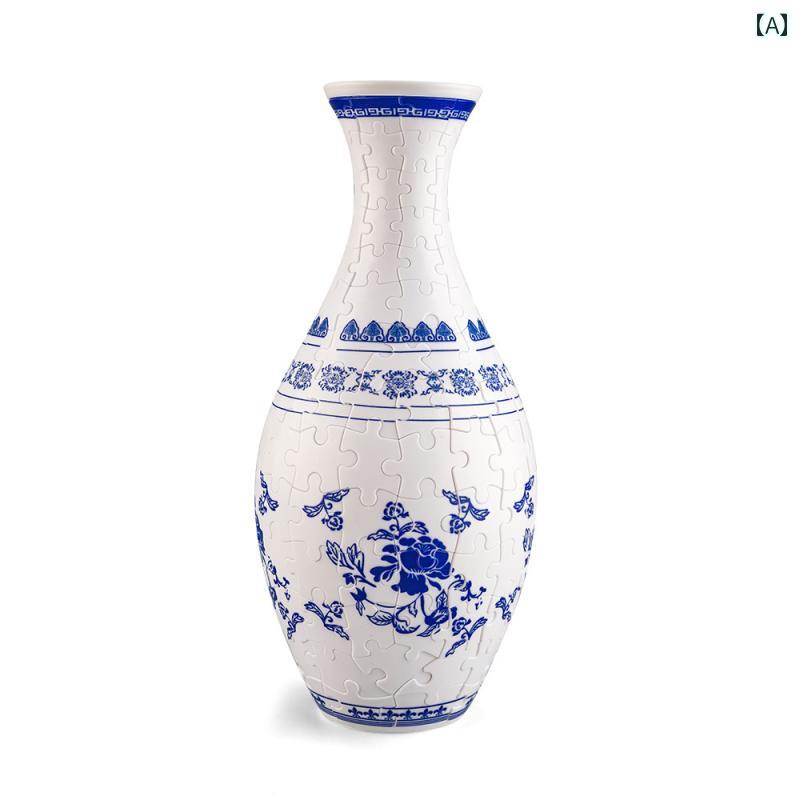 送料無料 おもちゃ ホビー 送料無料 おもちゃ ホビー 3 D パズル 花瓶 リビング ルーム 装飾 フラワーアレンジメント ホームデコレーション 子供の 誕生日 クリスマス プレゼント おもちゃ 中国 本土(3)