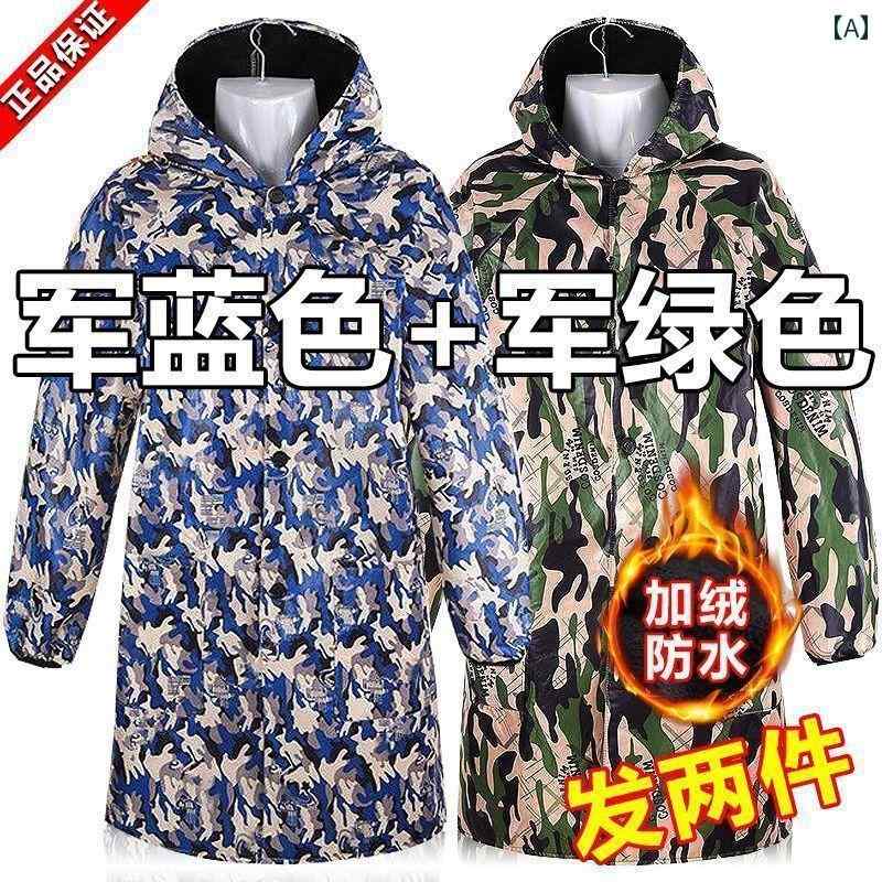 送料無料 作業着 セット 【 活動】 豪華な フード 付き コート、 冬、 春、 秋の 迷彩、 男性と 女性の 作業 服、 汚れに 強い エプロン