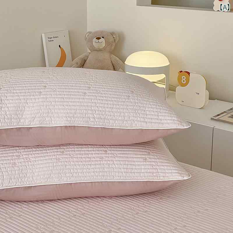 　 枕カバー 夏用 枕 カバー リヨセル 繊維 48 x 74 cm キルティング 加工 厚手 芯 ライナー セット 1 組