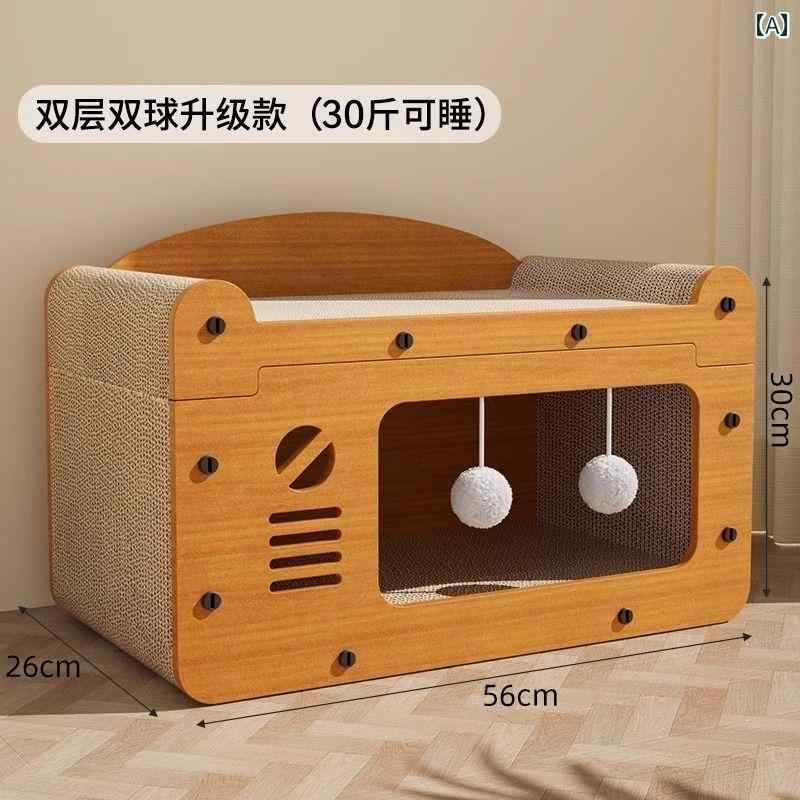 猫用 爪とぎ 猫の 爪 とぎ ボード 猫 ベッド 耐摩耗 抜け毛の ない オール シーズン 対応 ユニバーサル..