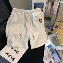 ショートパンツ ハーフパンツ 綿 カジュアル スポーツ ショーツ レディース 夏 2025 ゆったり 体型カバー ミドル 丈 パンツ ストレート ワイド レッ...