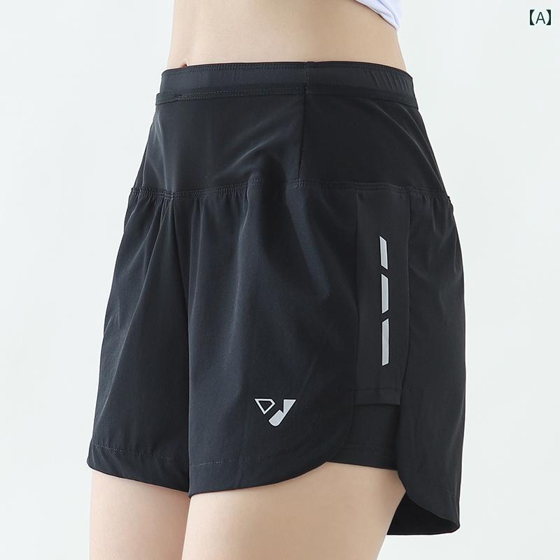 　ショートパンツ　ハーフパンツ 5 ポケット 冷感 速乾性 レディース スポーツ ショーツ フェイク ツーピース 夏 薄手 ランニング カジュアル スリー ポインター