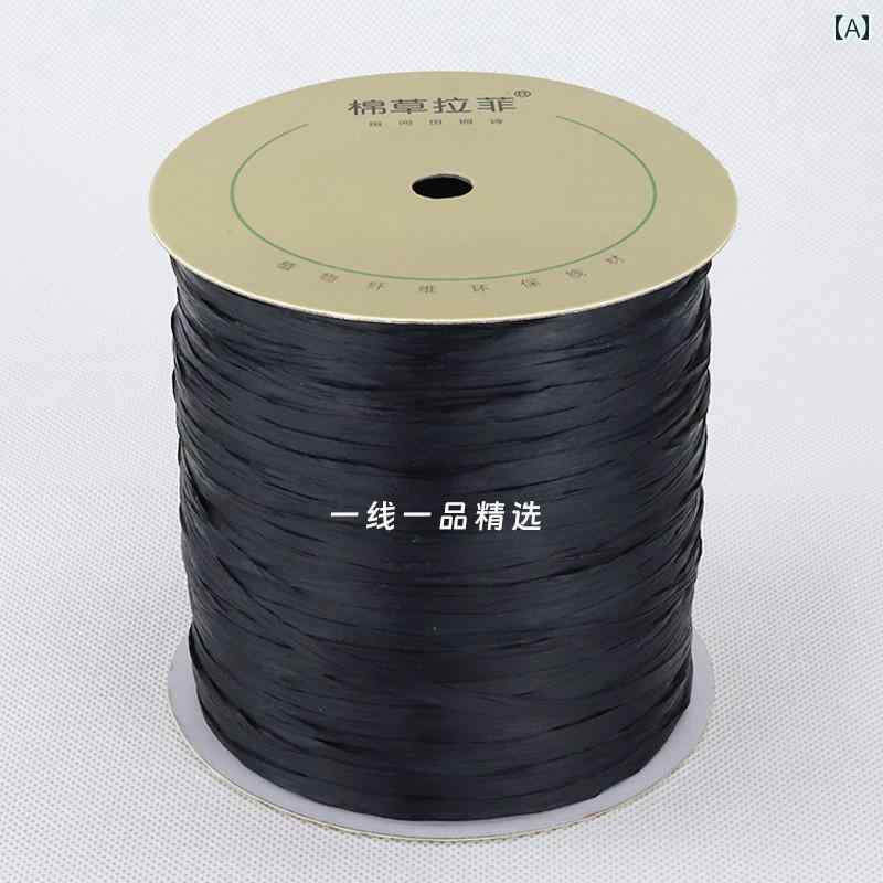 毛糸 家庭用 一流の 綿 わら ラフィア 糸 レース フック バッグ 麦わら 帽子 糸の そば 風味 墨 雲 指 ..