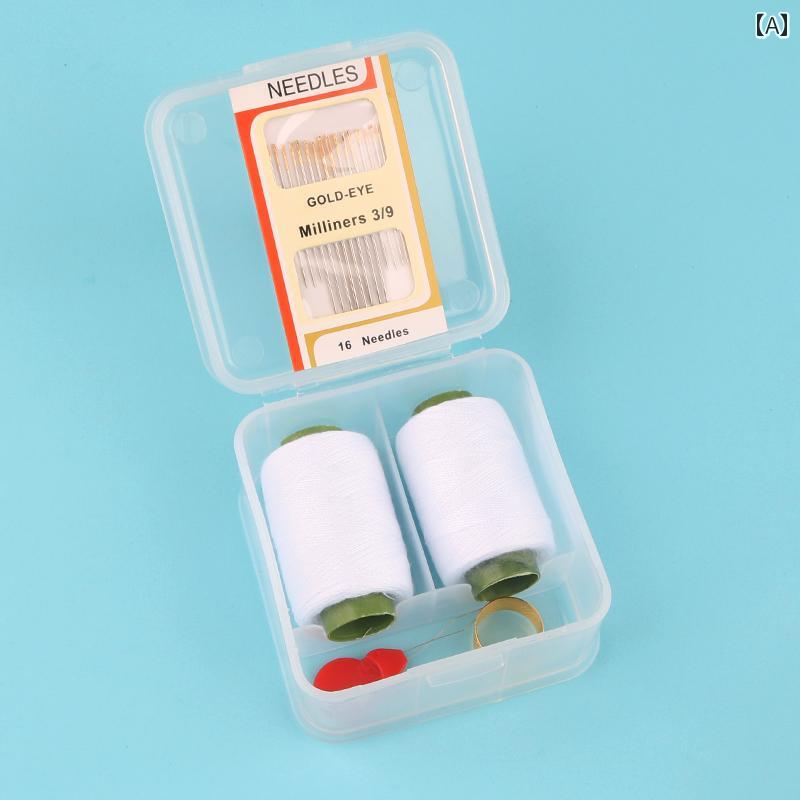 毛糸 家庭用 家庭用 ミシン 糸 縫製用 衣類用 セット 手動 DIY 白黒 手縫い カラー