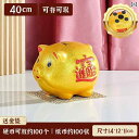 貯金箱 ゴールデン ピッグ 貯金 箱 2025新 登場 大型 入れるだけで 出せにくい 陶器製 オーナメント 子供への ギフト