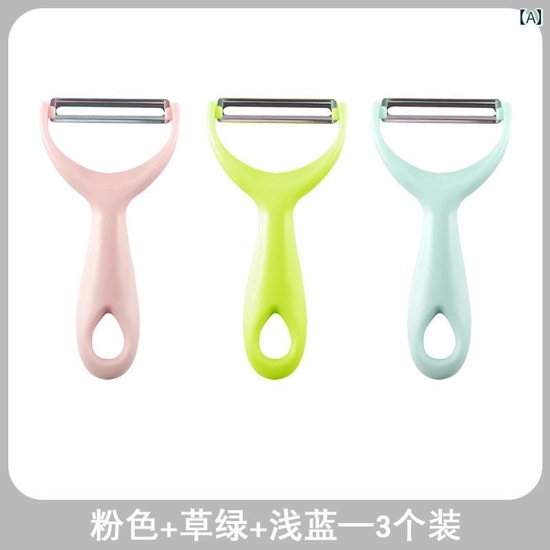 ピーラー 皮むき器 ステンレス スチール ピーリングナイフ ジャモの 皮むき リンゴ メロンの プレーナ..