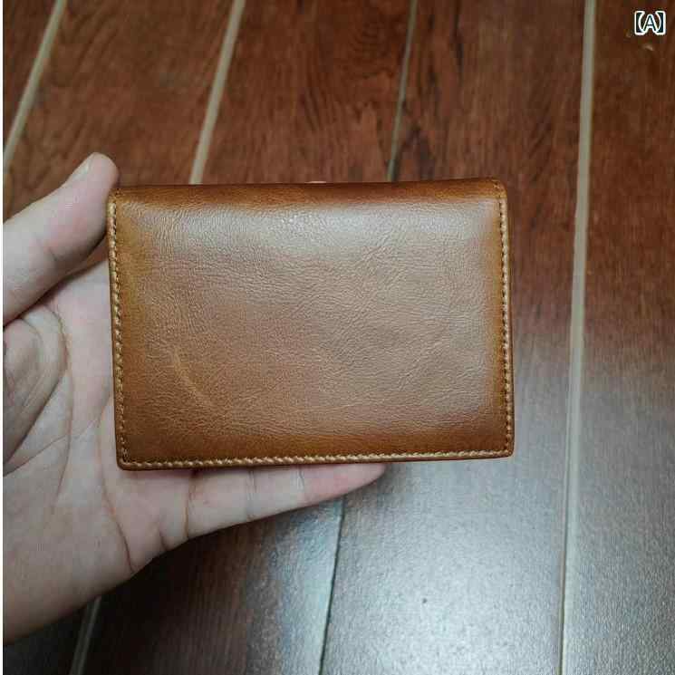 名刺入れ ケース メンズ ビジネス スタイル メンズ第一層 牛革 名刺 入れ カードホルダー メンズ 革 バッグ 小さい ブラウン パーム