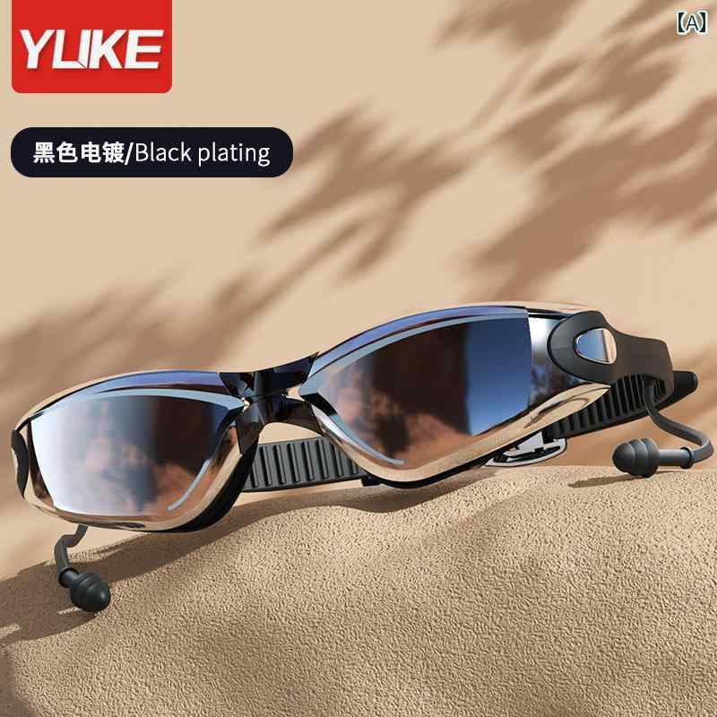 スイミング ゴーグル メンズ 水泳 ゴーグル 機器 メンズ高 精 細 防 曇 防水 近視 度 ダイビング プロ キャップ スイミング セット