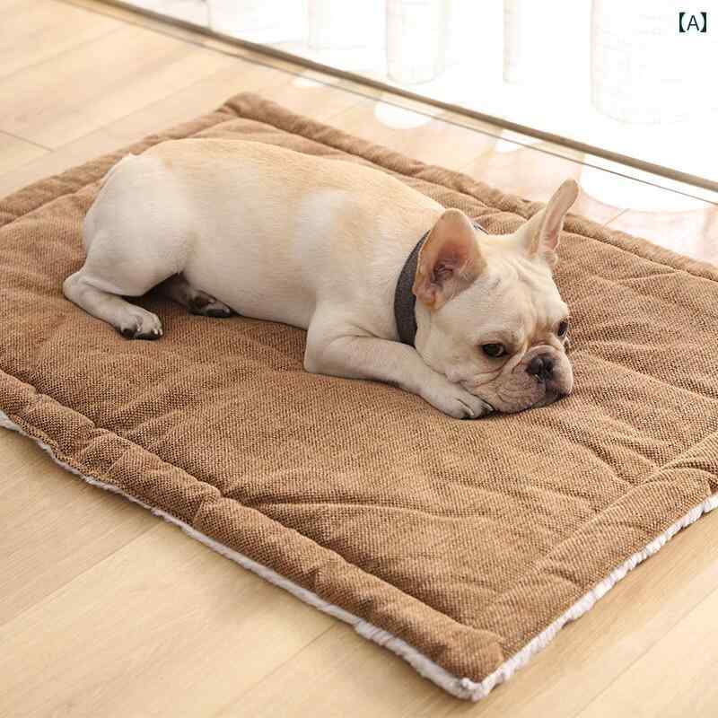 マット ペット用 パッド 秋冬 暖かい 犬 小屋 マット 猫 噛み付き 防止 傷 洗える 破れ 毛が 抜けにく..