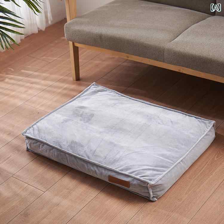 マット ペット用 パッド 取り外し 可能で 洗える 犬 小屋 冬用 暖かい 中型 犬用 テディ コーギー ベッ..