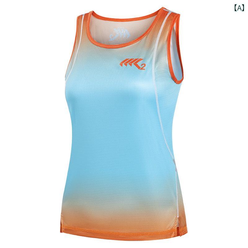マラソン ウェア フィットネス K 2 マラソン 用具 プロ ランニング ベスト 男女兼用 速乾 アウトドア 陸上 競技 トレーニング ノースリーブ スポーツ トップス 107