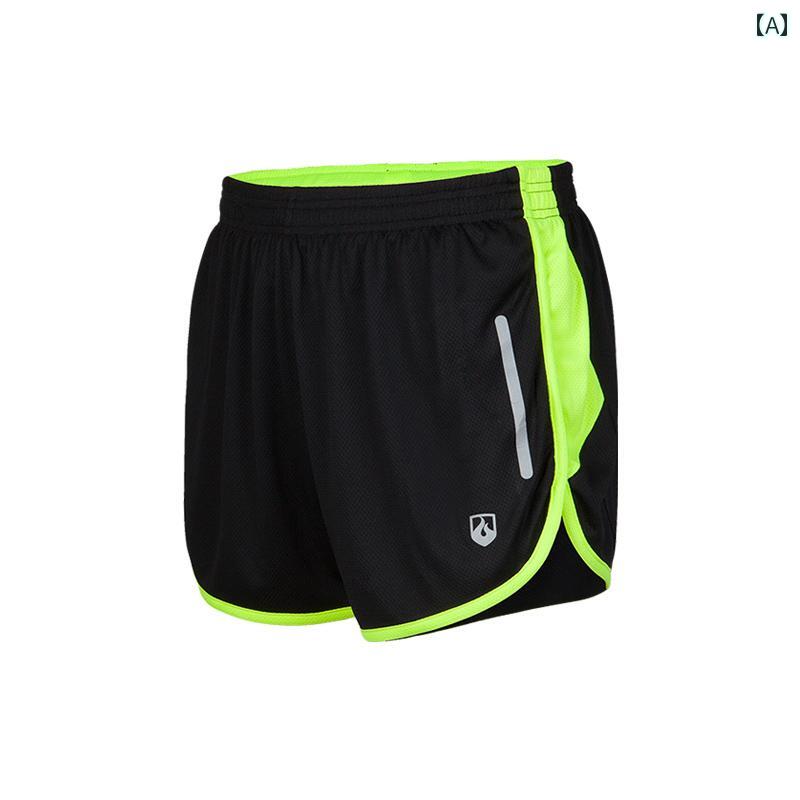 マラソン ウェア フィットネス Liwei プロ マラソン ランニング ショーツ メンズ 夏 速乾 裏地 陸上 トレーニング 3点 フィットネススポーツ パンツ