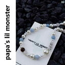ビーズ アクセサリー PAPASLILMONSTER 石 パールネックレス メンズ 鎖骨 チェーン 20 アップグレード