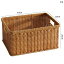 収納 バスケット レジャー 収納 フェイク 籐 編み バスケット 家庭用 おもちゃ スナック本 ラック 整理