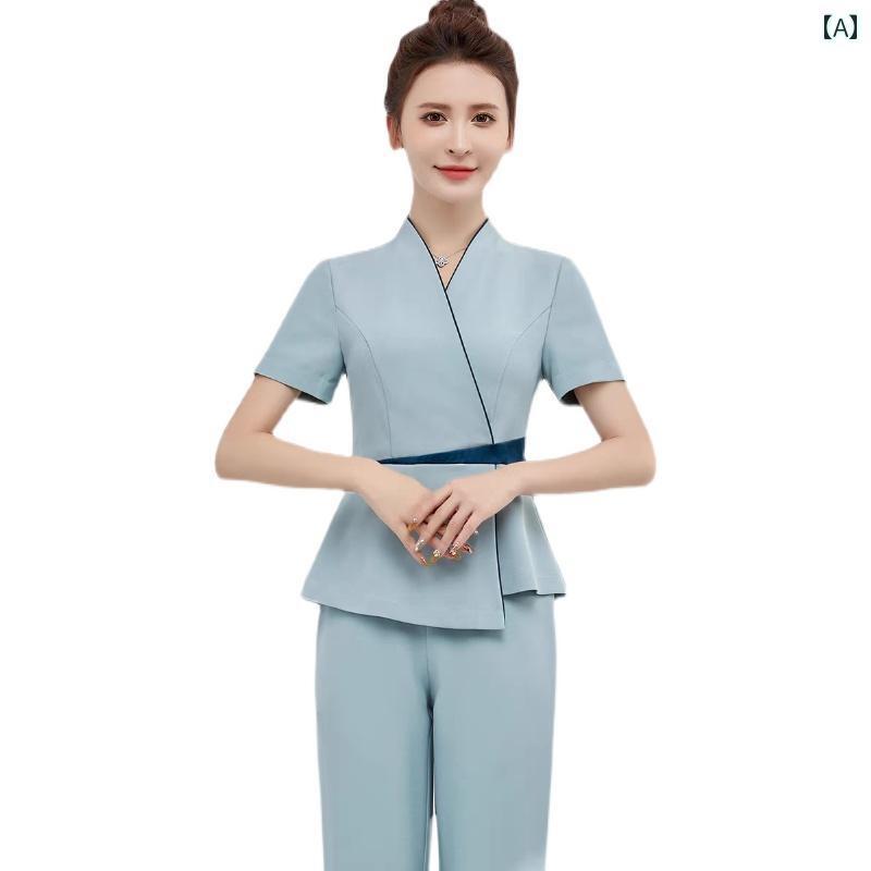 ユニフォーム エステ 美容 高級 美容院 美容師 作業着 女性 スーツ スパ 健康 センター 足 湯 マッサー..