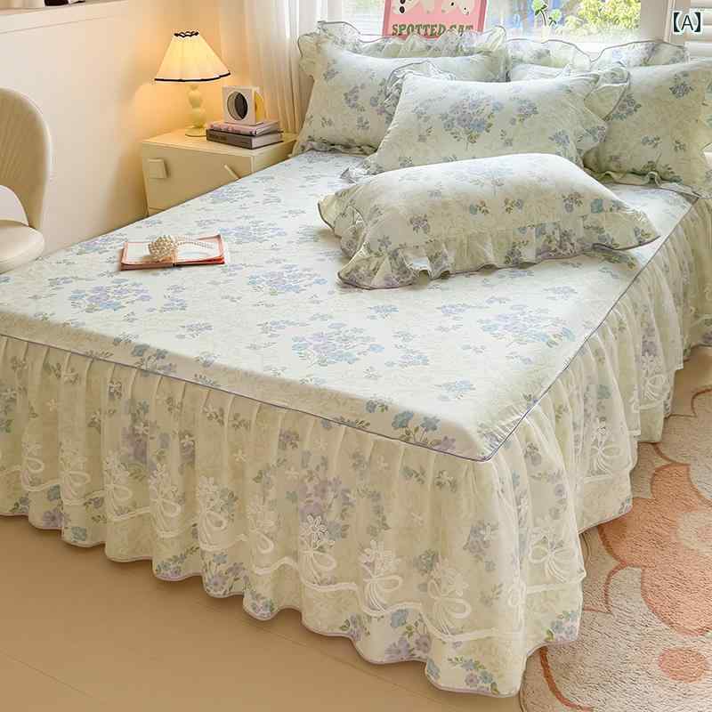 インテリア ベッド スカート 韓国 レースの プリンセス コットン ベッド スカート シングル ピース 100..