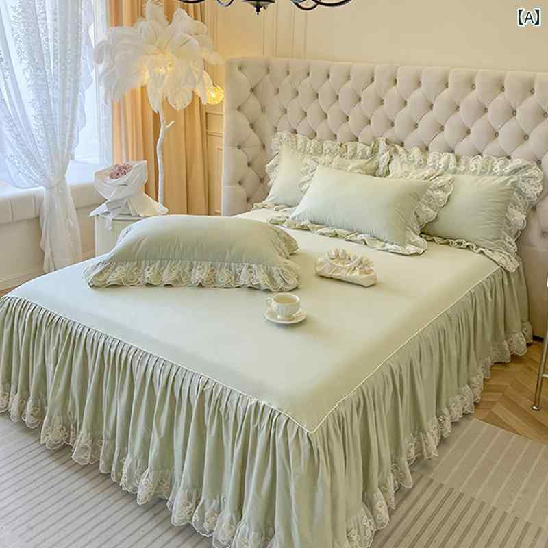 インテリア ベッド スカート フランス 綿の ベッド スカート 単品 100 % コットンの 薄手 単層 ベッド..