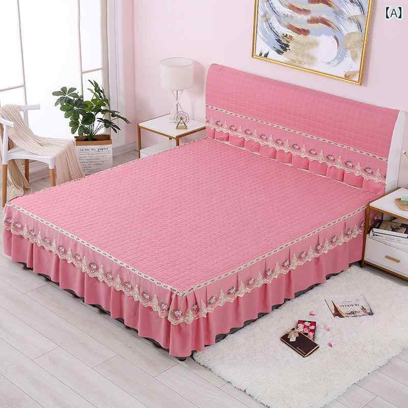 インテリア ベッド スカート シングル ベッド スカート ベッドスプレッド フィットシーツ カバー ヘッ..