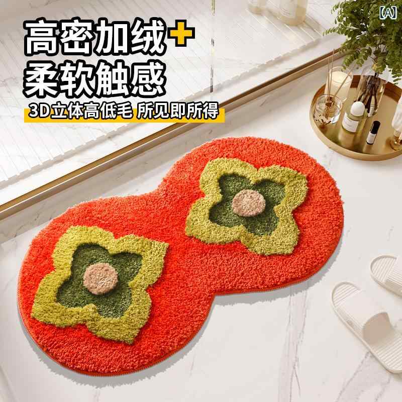おしゃれな カーペット 素敵な バス ルーム 吸収 フロア マット ドア ステップ 滑り止め 家庭用 プラッシュ カー ペット