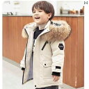 子供用 ファーコート かわいい 男の子 ダウン コットンコート 厚手 パーカージャケット 2024 秋冬 コート 子供用 フード付き 大きい 毛皮の 襟