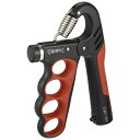 CAPASTEC ハンドグリップ ウンター付き 握力トレーニング 5-100kg 負荷調整可能 握力強化訓練 リハビリ 筋トレ 男女兼用