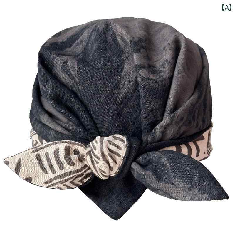 スカーフ カジュアル おしゃれ ユニセックス ボーイフレンドハロー 染め ヘッド スカーフ。 メンズ レディースに クールに 見える 三角形の 両面 コットンと リネンの