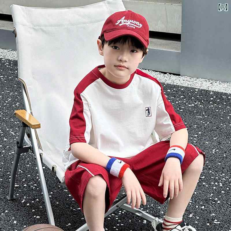 キッズ バスケットボール ウェア 男の子 夏の スーツ 2025な 子供用 半袖 服 大きい 子供 夏 速乾 スポーツ 子供服