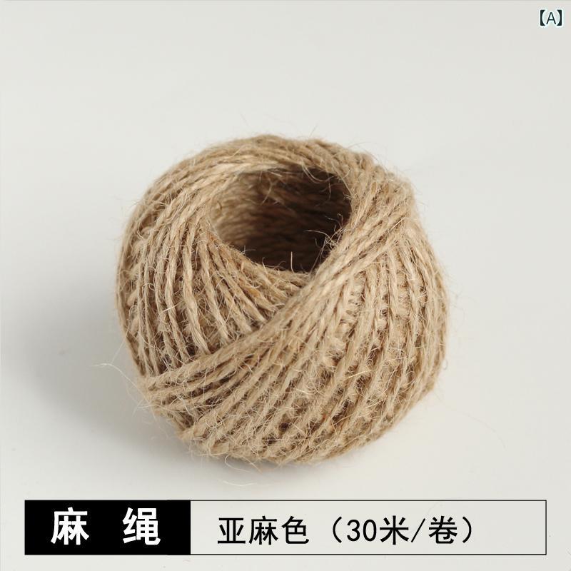 ギフト用に リボン ラッピング ベーキング 包装 DIY アクセサリー カラー 麻 ロープ リボン ビスケット..