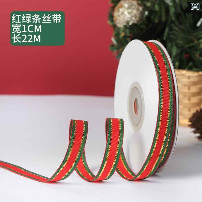 ギフト用に リボン ラッピング Zhuocai クリスマス リボン ギフトラッピング デコレーション チェック ..