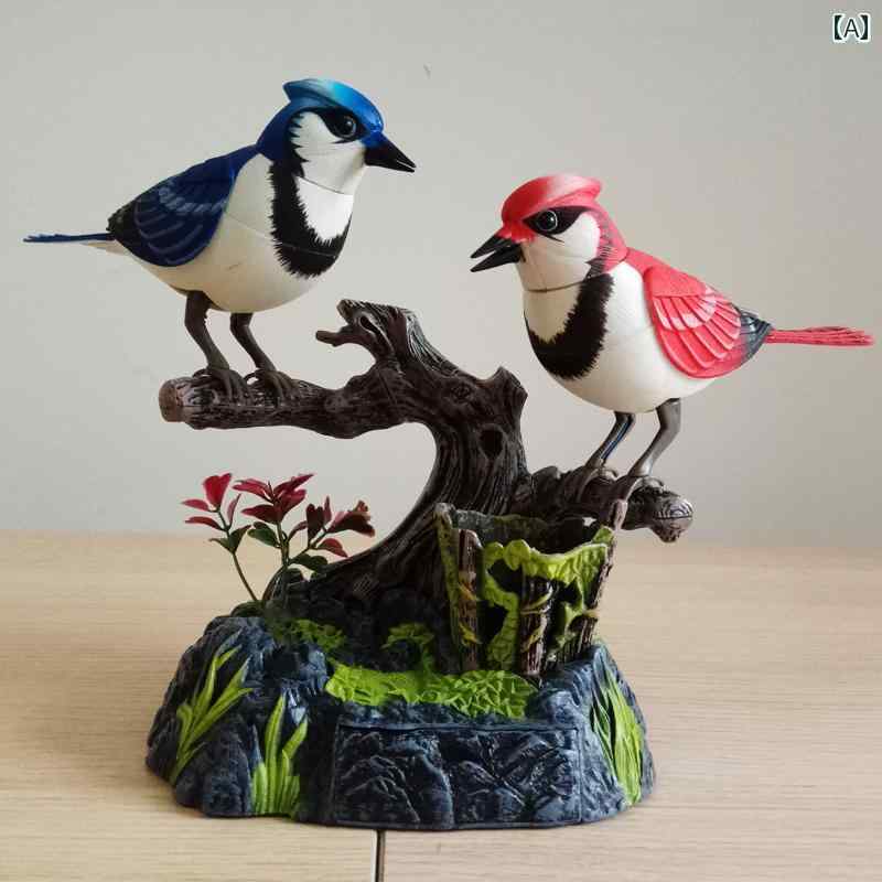 鳥 おもちゃ 動物 音声 制御 誘導 鳥 電子 シミュレーション 電動 飛行 カワセミ カササギ スズメ オウ..