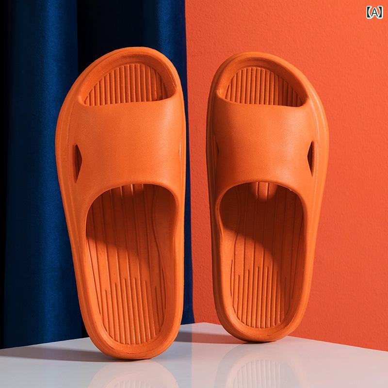 ゆったり ルームスリッパ 夏用 EVA サンダル 男性用 ソフト ソール カップル用 ホテル ホーム ホスピタ..