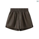 ショート ハーフ パンツ La Chapelle / ラ シャペル ハイウエスト ゆったり ワイド レッグ パンツ レディース 秋 aライン 着 痩せ アウ...