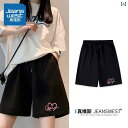 ショート ハーフ パンツ ジーンズ ウエスト ブラック スポーツ ショーツ レディース 夏に 外で 着用 2025 綿 カジュアルショーツ 5点 パンツ X