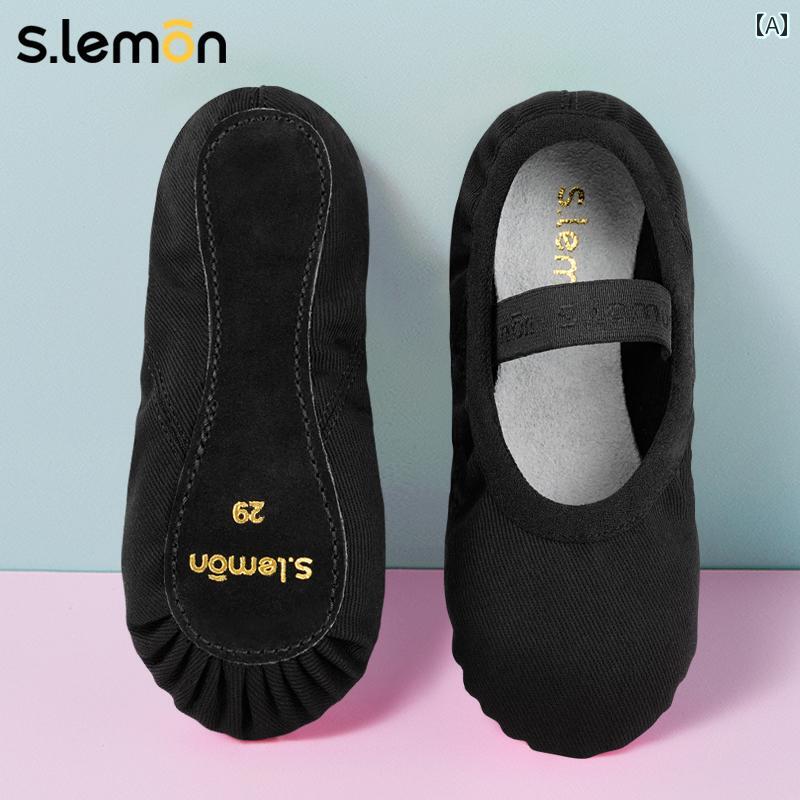 バレエ ダンス 子供用 子供用 ダンス シューズ ソフト ソール トレーニング フル レース フリーの 伸縮..