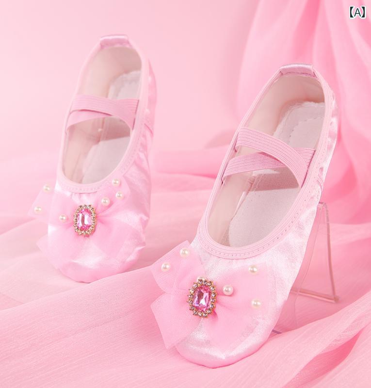 バレエ ダンス 子供用 女の子用 ダンス シューズ 子供用 ソフト ソール 猫の 爪の 女の子 幼児用 中国 ..